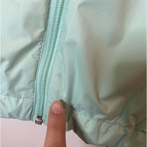 The North face Sea Foam Blue Green Hyvent Full Zip Womens Jacket Size Small - Picture 10 of 12